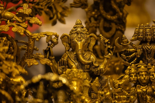 Premium handcrafted brass Shiva murti and traditional artifacts
